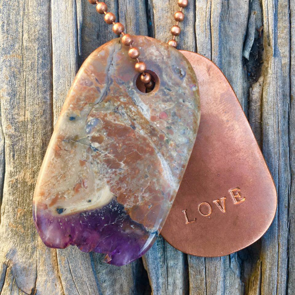 00004 Amethyst Crystal and Copper