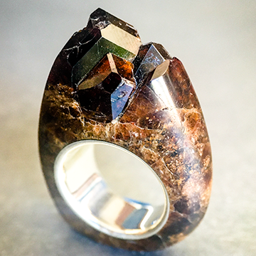 Garnet Crystal Point - Power & Protection Ring Size 6.5