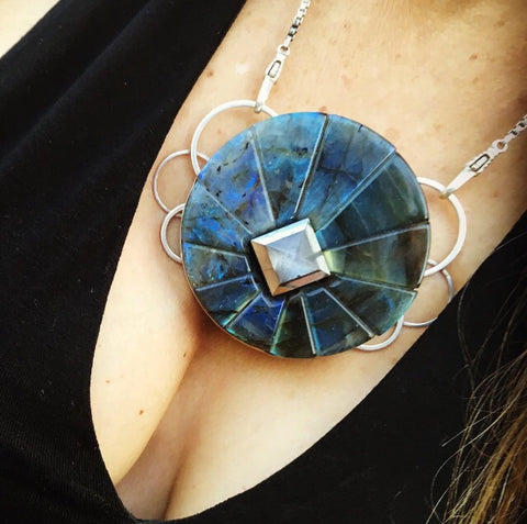 Plasma Agate Talisman Ring size 8.5
