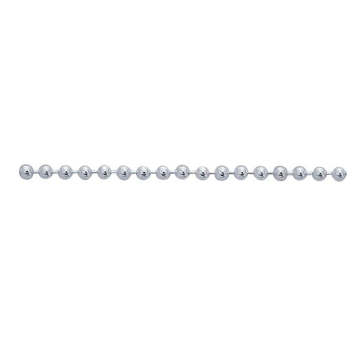 Sterling Silver Bead Chain - 2.2mm size bead