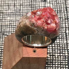 Calcite Crystal Point - Power & Protection Ring Women's Size