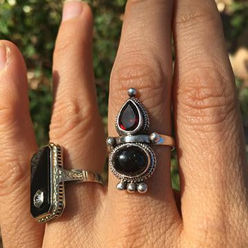 Custom Keepsake and Stone Ring - Blood/Breastmilk/Ashes "gem" with choice of 5 stones